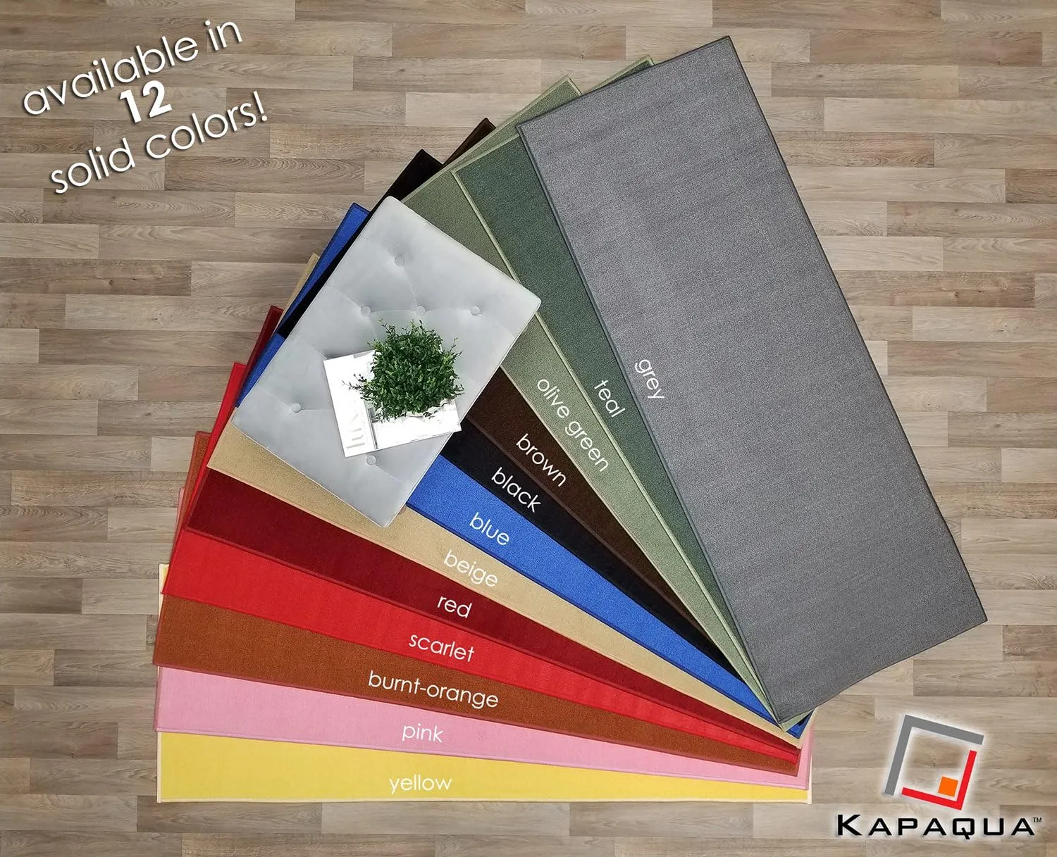 Custom Size Brown Solid Plain Rubber Backed Non-Slip Hallway Stair Runner Rug Carpet 22 inch Wide Choose Your Length 22in X 5ft