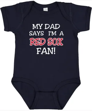 Cute My Dad Says I am a Baseball Fan Baby Bodysuit