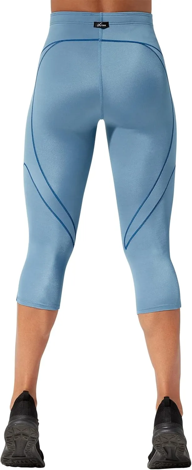 CW-X Women's Stabilyx Joint Support 3/4 Capri Compression Tight Pants