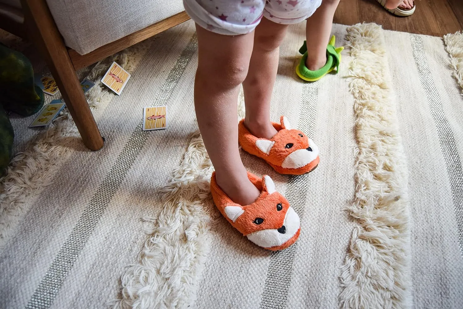 Dearfoams Toddler & Kids' Cute Shark, Cow, Unicorn, Dog, Dinosaur and Animal Critter Slippers