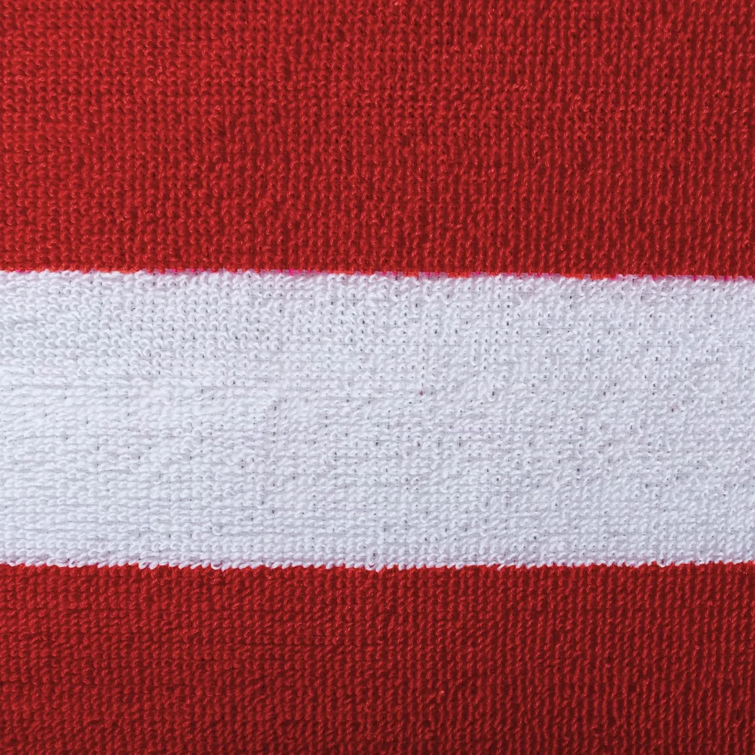 DII Stripe Beach Lounge Chair Towel with Fitted Top Pocket, 26x82, Red