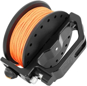 Dive Rite Slide Lock 2 Reel, 400' Diving Reel, White & Hi-Viz Orange
