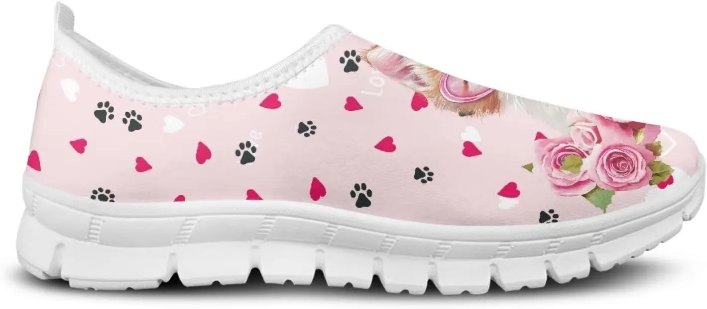 Doojoayie Shoes for Women Slip On Sneakers Novelty Holiday Couple Shoes Flat
