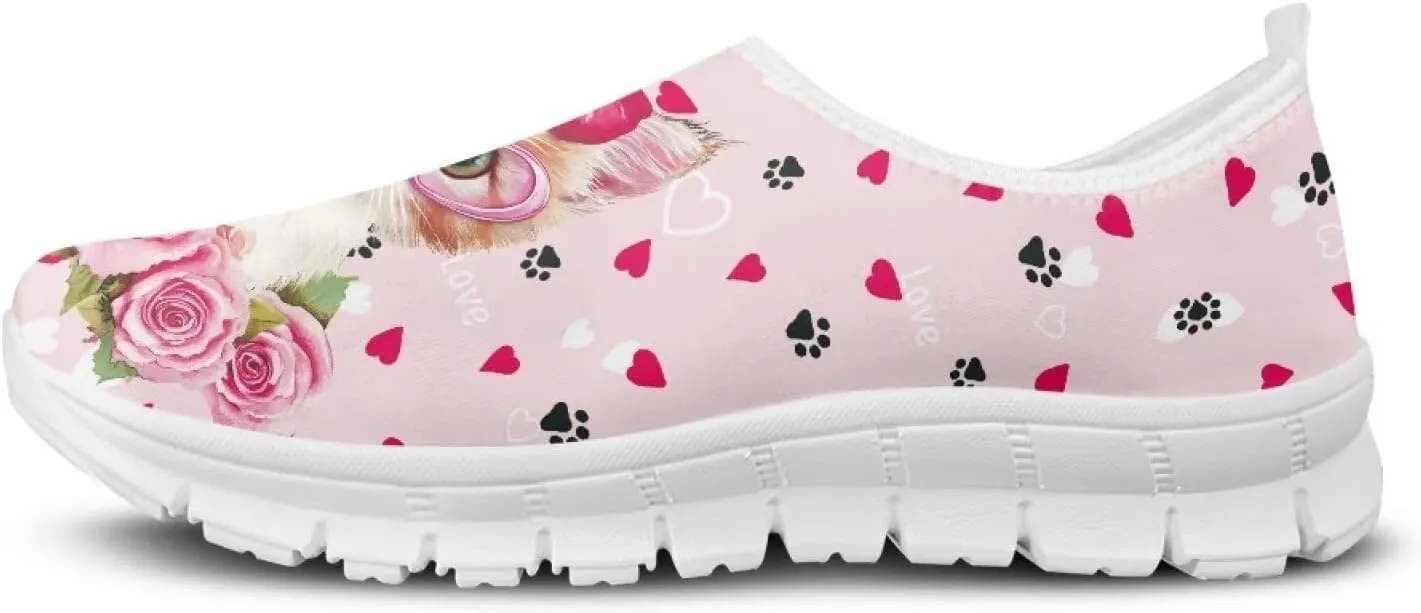Doojoayie Shoes for Women Slip On Sneakers Novelty Holiday Couple Shoes Flat