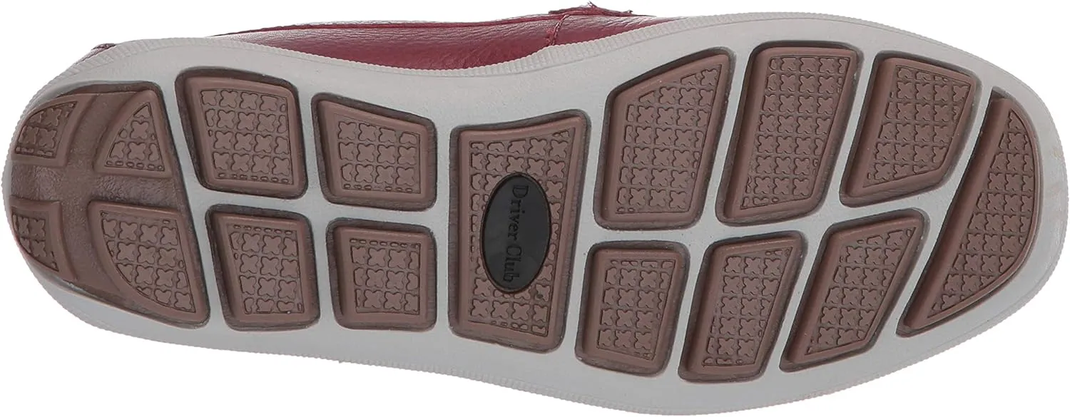 Driver Club USA Kids Boys/Girls Leather Driving Loafer with Rope Anchor Detail