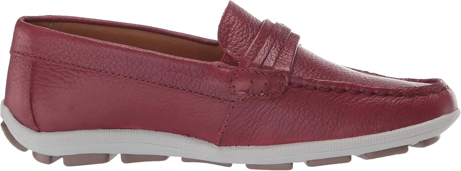 Driver Club USA Kids Boys/Girls Leather Driving Loafer with Rope Anchor Detail