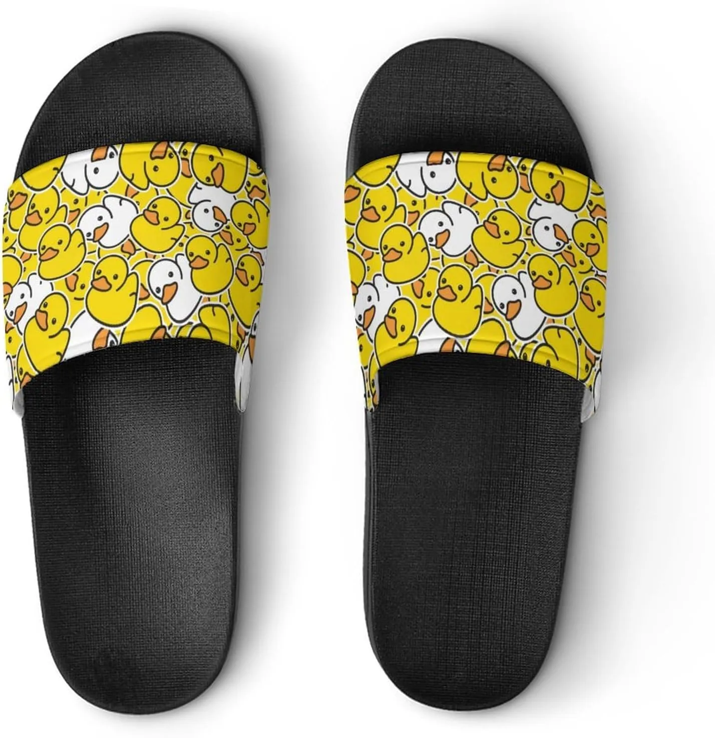 Duck Rubber Womens Slide Sandals Non Slip Summer House Slippers for Girls Slip-on Flip Flops