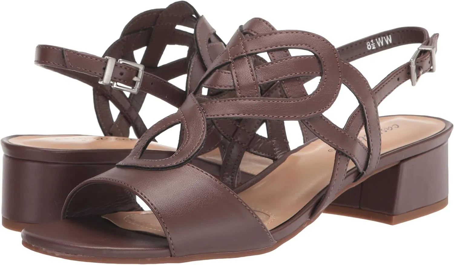 Easy Street Women's Catrin Block Heel Sandal Heeled