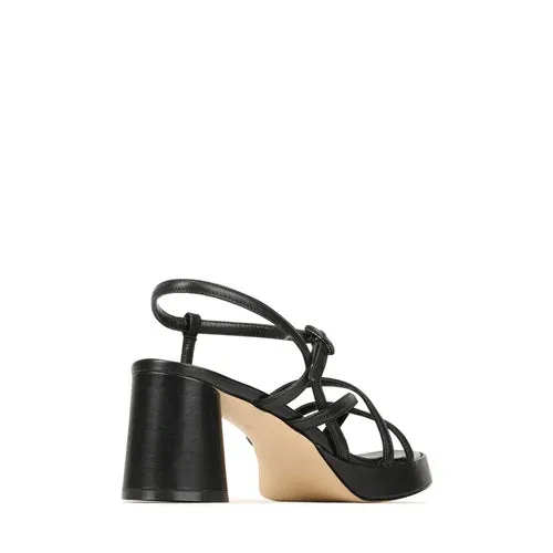 Eos Doriano Black Heeled Sandal