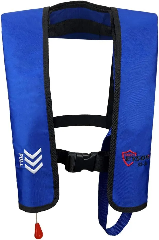 Eyson Inflatable Life Jacket Life Vest Basic Automatic/Manual (Blue Auto)