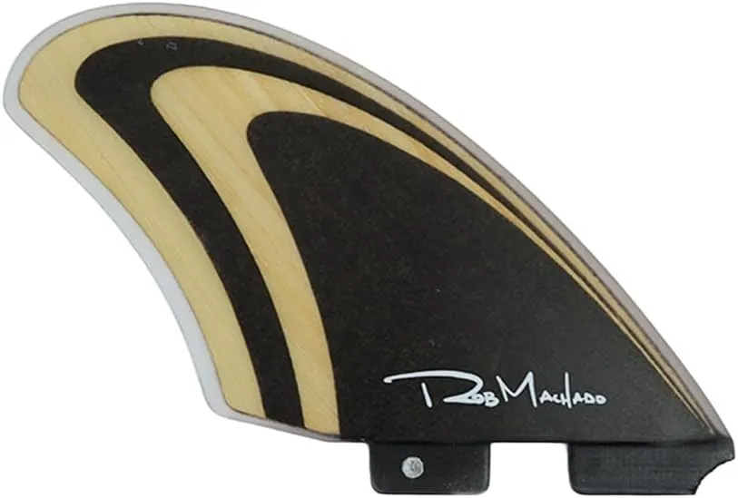 Firewire Machado Seaside Quad Fin Set - Double Tab (Fits FCS II Fin Box) | Bamboo/Black
