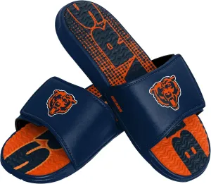 FOCO Mens Nfl Team Logo Athletic Gel Slides SANDAL, Gradient Wordmark, 11-12 US