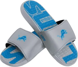 FOCO Mens Nfl Team Logo Athletic Gel Slides SANDAL, Gradient Wordmark, 9-10 US