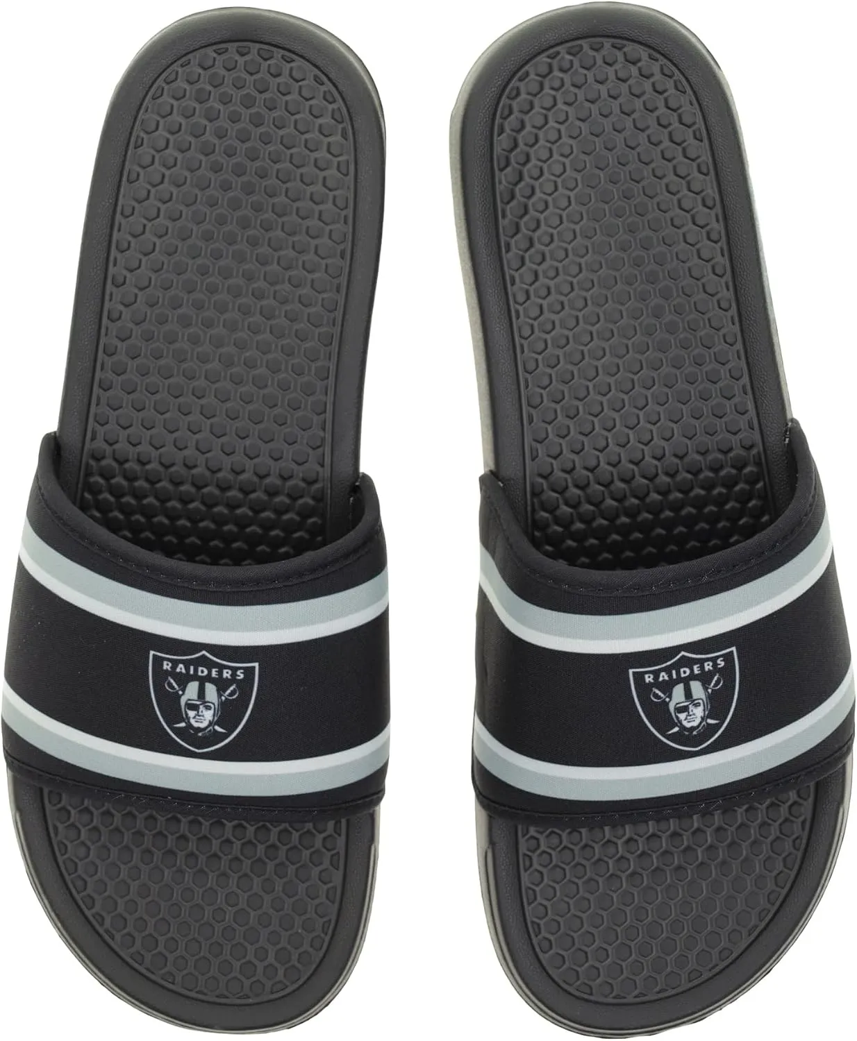 FOCO NFL Team Printed Slide Sandals – Officially Licensed Football Fan Footwear for Comfort & Style
