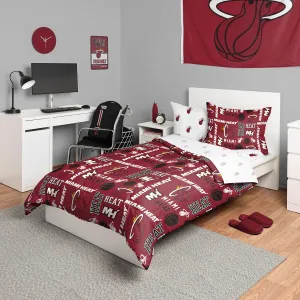 FOCO Unisex-Adult NBA Team Logo Bed in a Bag Comforter, Sheets, Pillow Cases Bedding 5-Piece Set