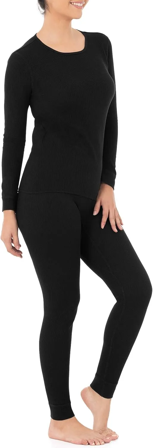 Fruit of the Loom Women's Micro Waffle Premium Thermal Set