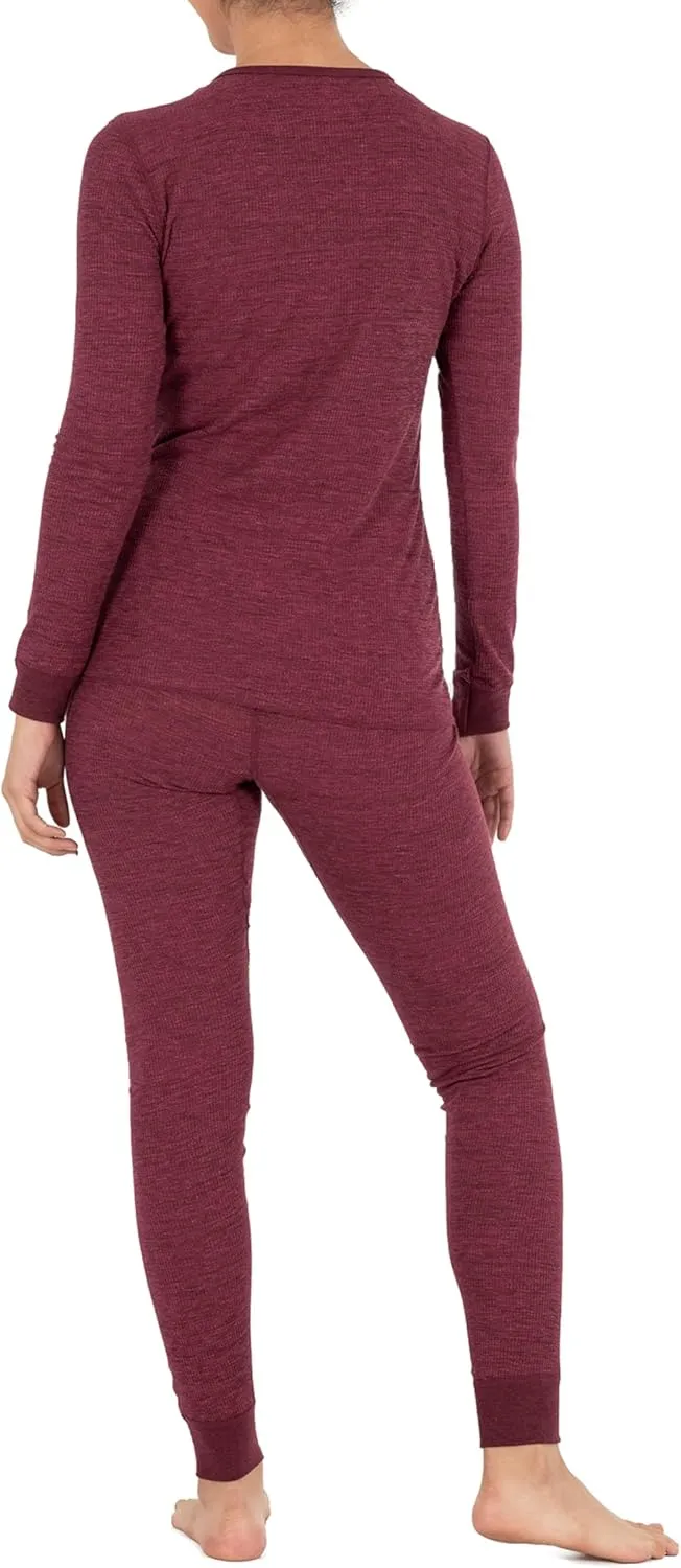 Fruit of the Loom Women's Micro Waffle Premium Thermal Set