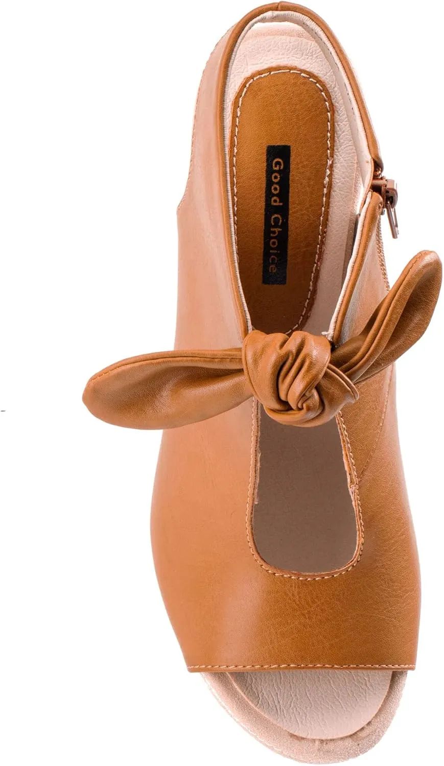 GC Shoes Women's Low Heeled Peep Toe Dress Pumps, 2.5 Inch Ankle Bootie Sandals, Casual & Dressy Block Heels