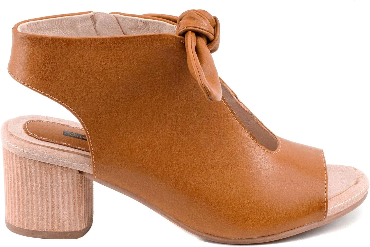 GC Shoes Women's Low Heeled Peep Toe Dress Pumps, 2.5 Inch Ankle Bootie Sandals, Casual & Dressy Block Heels