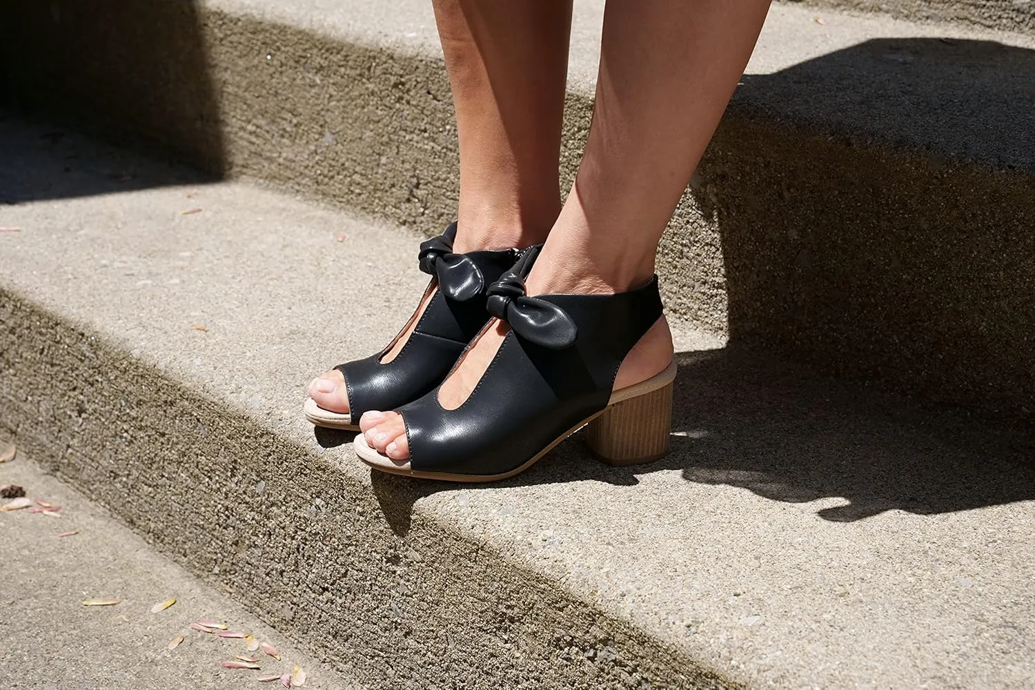 GC Shoes Women's Low Heeled Peep Toe Dress Pumps, 2.5 Inch Ankle Bootie Sandals, Casual & Dressy Block Heels