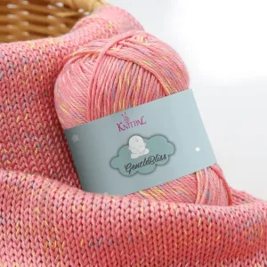 GentleBliss Soft Baby Yarn for Crocheting, 8 Skeins, 880Yds/400G, Free Patterns - Acrylic Baby Blanket Yarn for Knitting - Light Worsted 3 DK Weight - Pink Grapefruit