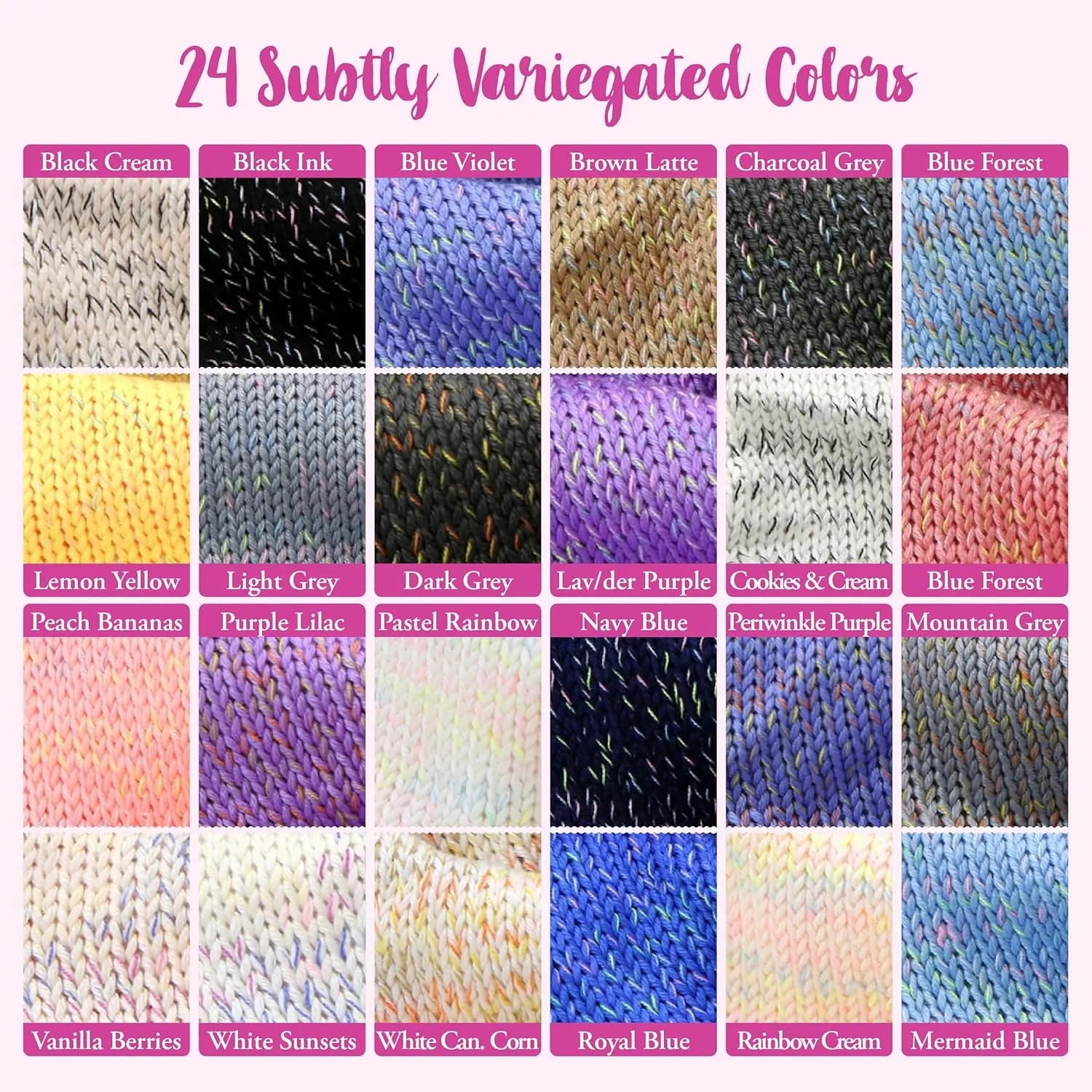 GentleBliss Soft Baby Yarn for Crocheting, 8 Skeins, 880Yds/400G, Free Patterns - Acrylic Baby Blanket Yarn for Knitting - Light Worsted 3 DK Weight - Pink Grapefruit
