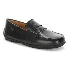 Geox Boys Dress Black Loafer J Fast Penny