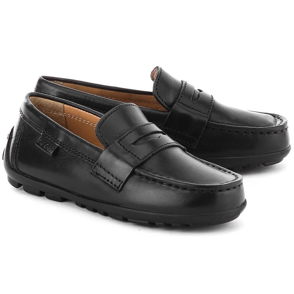 Geox Boys Dress Black Loafer J Fast Penny