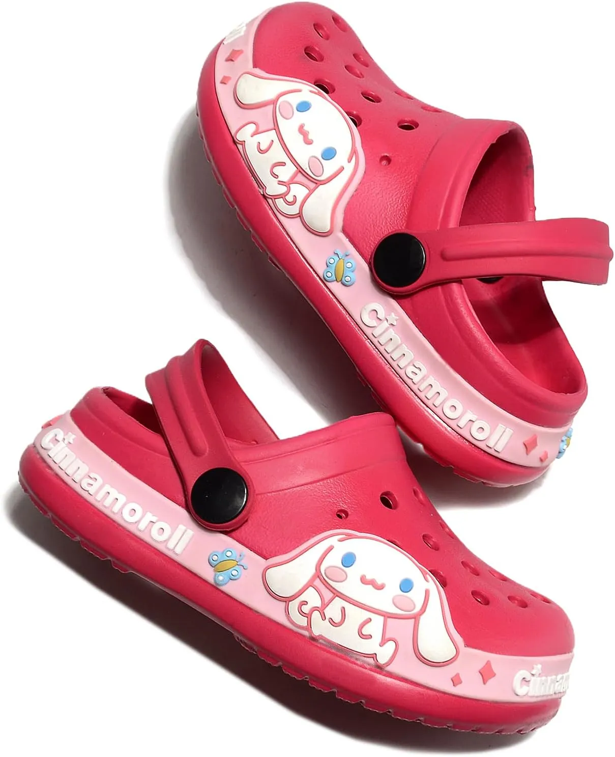 Girls Garden Clogs Breathable Lightweight Comfortable Non-Slip Cartoon Slippers for Toddlers Little Kids,Beach Sandals