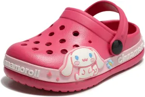Girls Garden Clogs Breathable Lightweight Comfortable Non-Slip Cartoon Slippers for Toddlers Little Kids,Beach Sandals