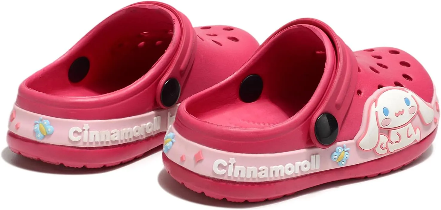 Girls Garden Clogs Breathable Lightweight Comfortable Non-Slip Cartoon Slippers for Toddlers Little Kids,Beach Sandals