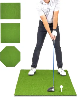 GoSports PRO Golf Hitting Mats for Indoor/Outdoor Practice – Choose Size – Turf Driving Range Mats for Golf Simulators and Practice