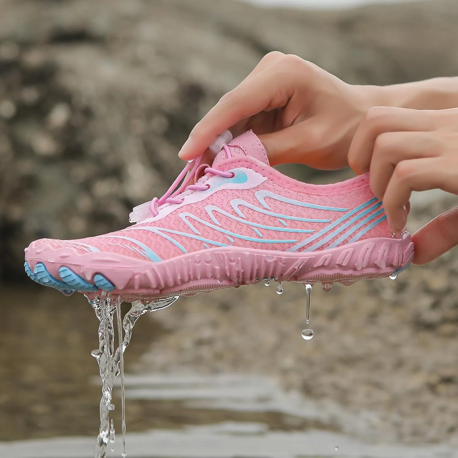 Grounded Footwear, Grounding Shoes with Copper for Women Men, Quick Dry Hiking Sneakers, Breathable Soft Trail Running Shoes for Both Genders