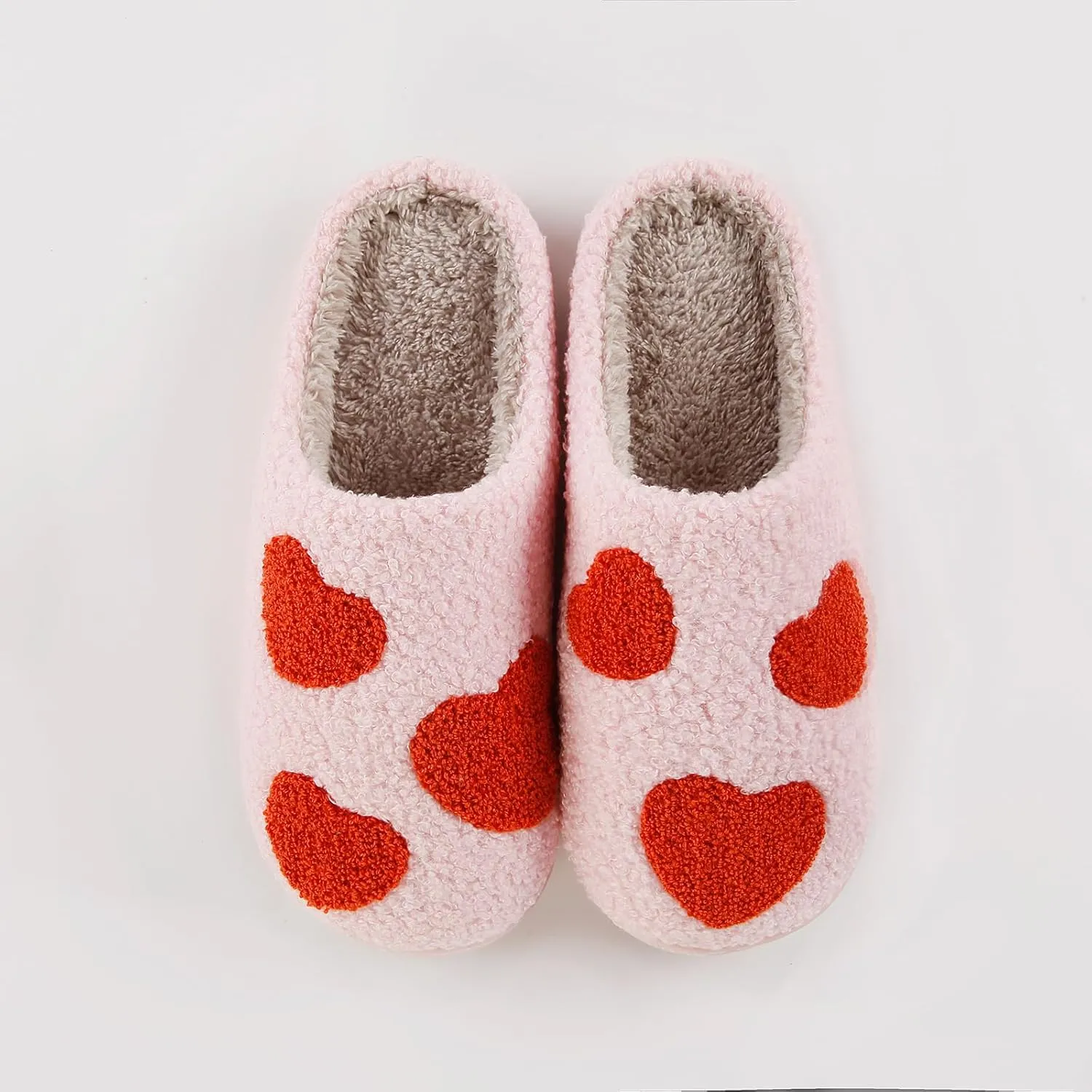 Halloween Pumpkin Slippers for Womens Mens Cute Cartoon Slippers Plush Warm Memory Foam Shoes