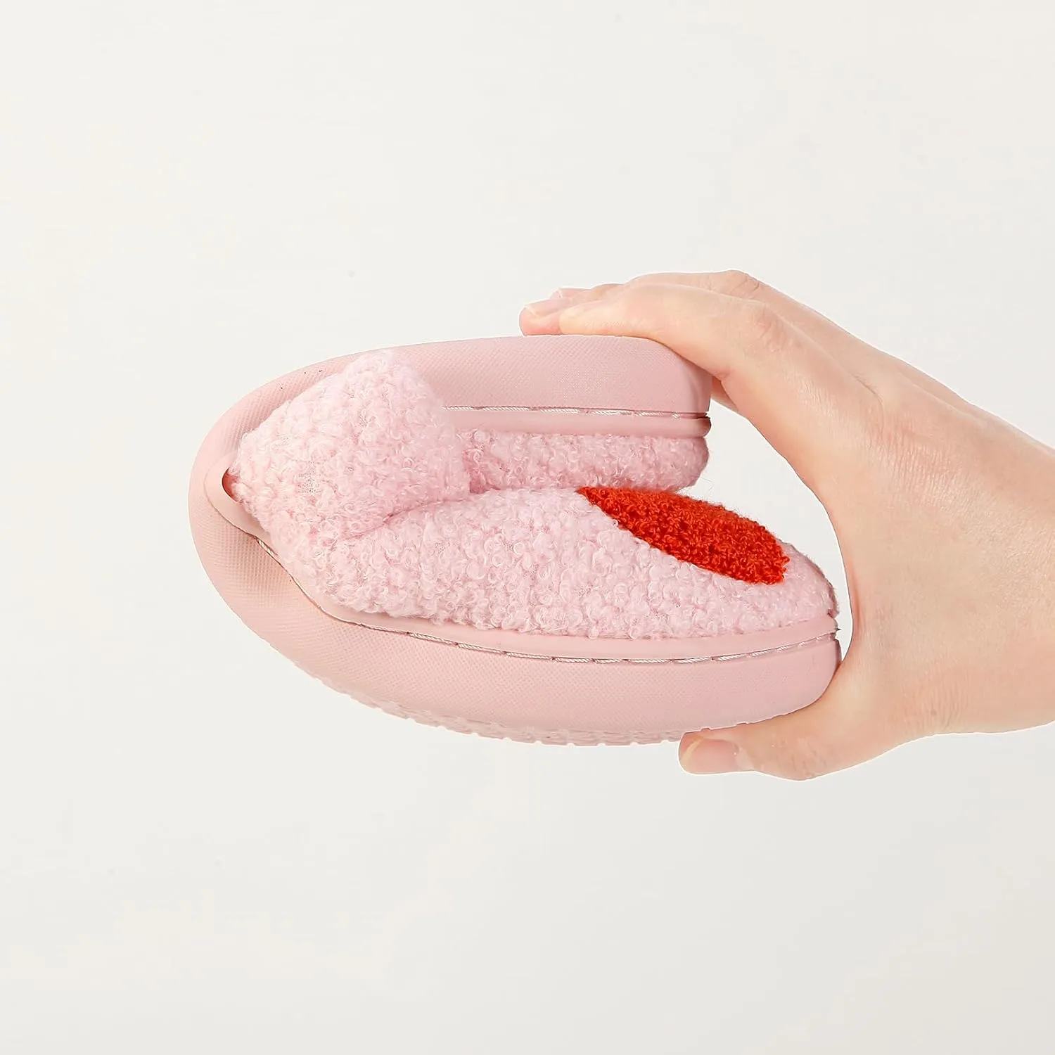 Halloween Pumpkin Slippers for Womens Mens Cute Cartoon Slippers Plush Warm Memory Foam Shoes