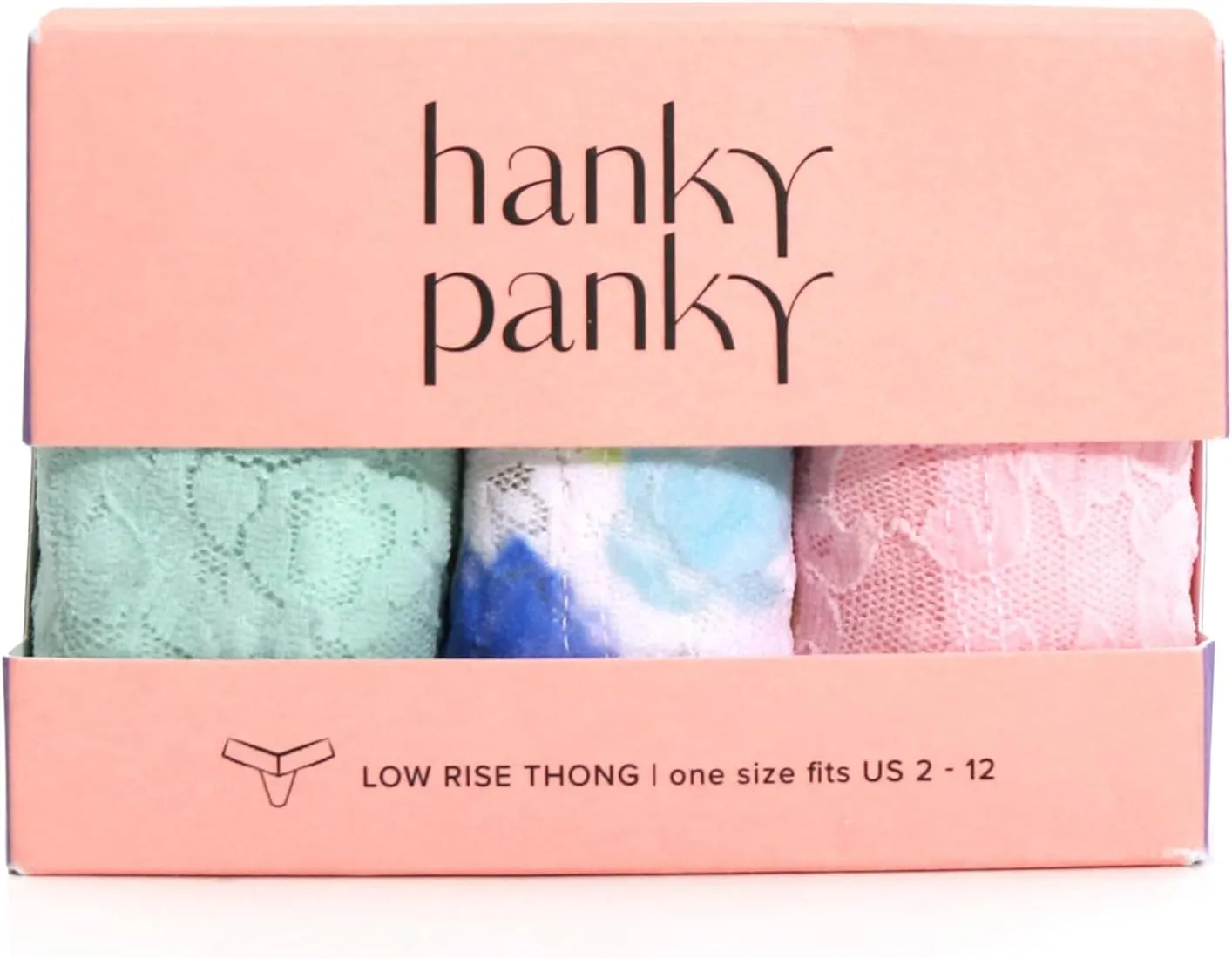hanky panky, Signature Lace Low Rise Thong 3 Pack, One Size fits 2-12