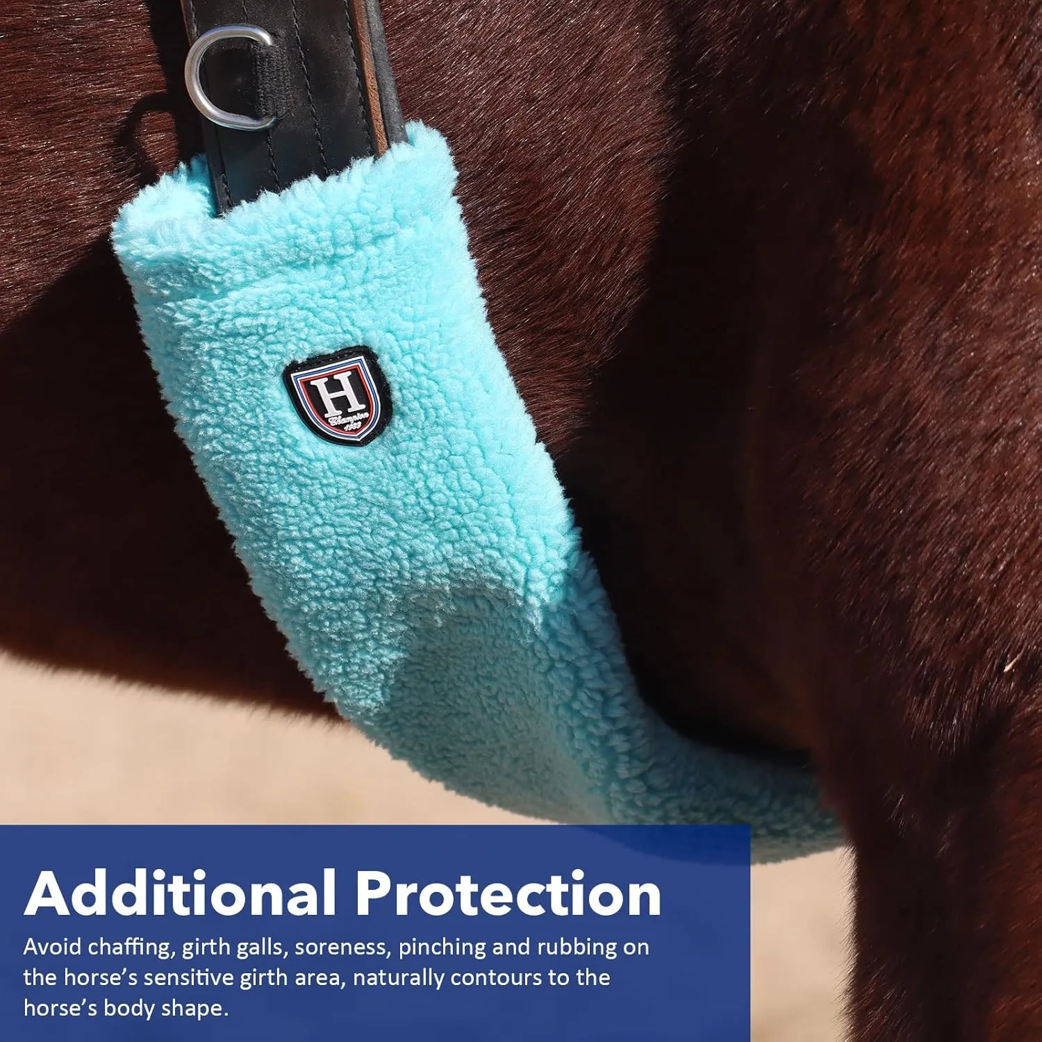 Harrison Howard Horse Fleece Girth Cover