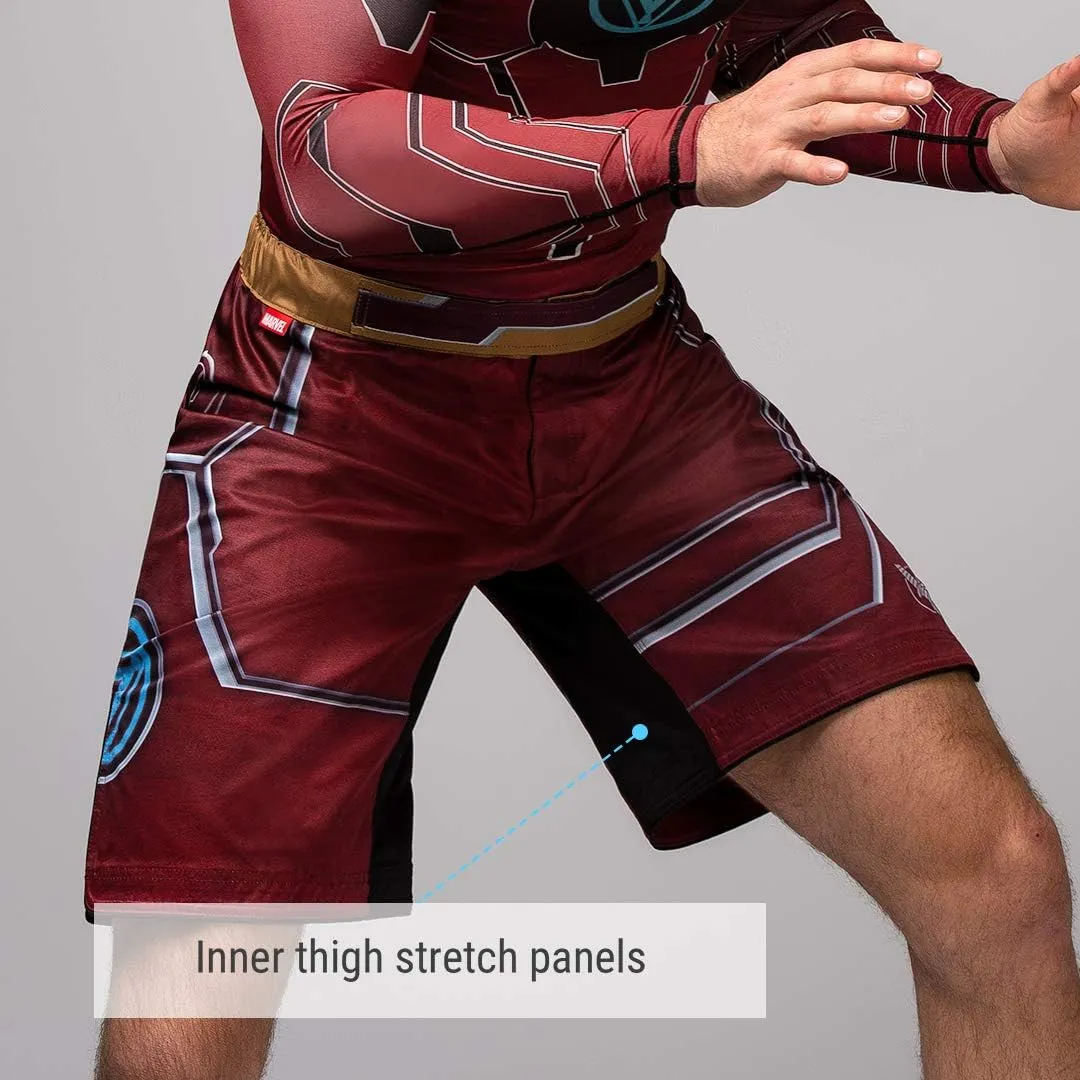 Hayabusa Mens Marvel Hero Elite BJJ Fight Shorts