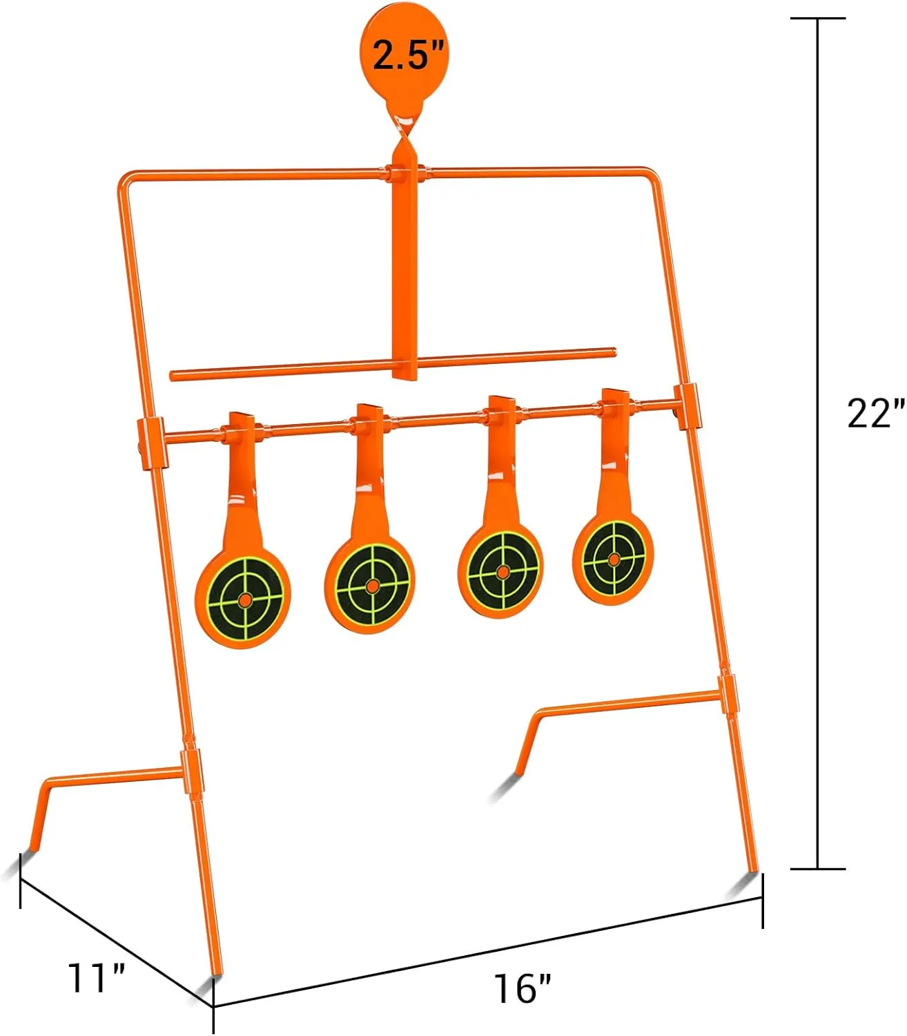 Highwild Resetting Target, Rated for .22 Rimfire - Large Size and 2.5 Inch Shooting Targets | Pop-Up Steel Prairie Dog