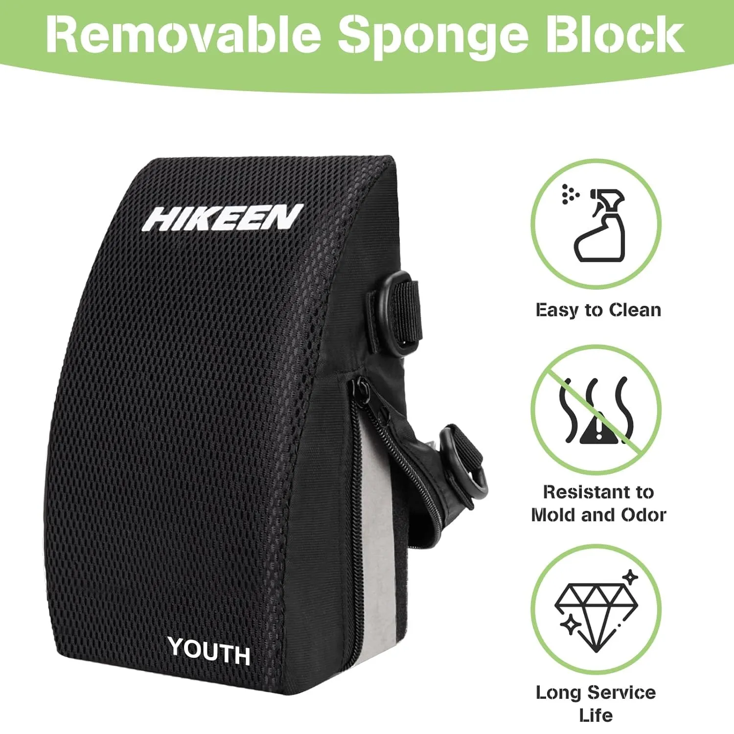 Hikeen Baseball Catcher Knee Supports Catcher Knee Pads for Baseball Softball with Removable Sponge Block Catchers Knee Wedge Catcher Knee Support Gear for Youth Kids