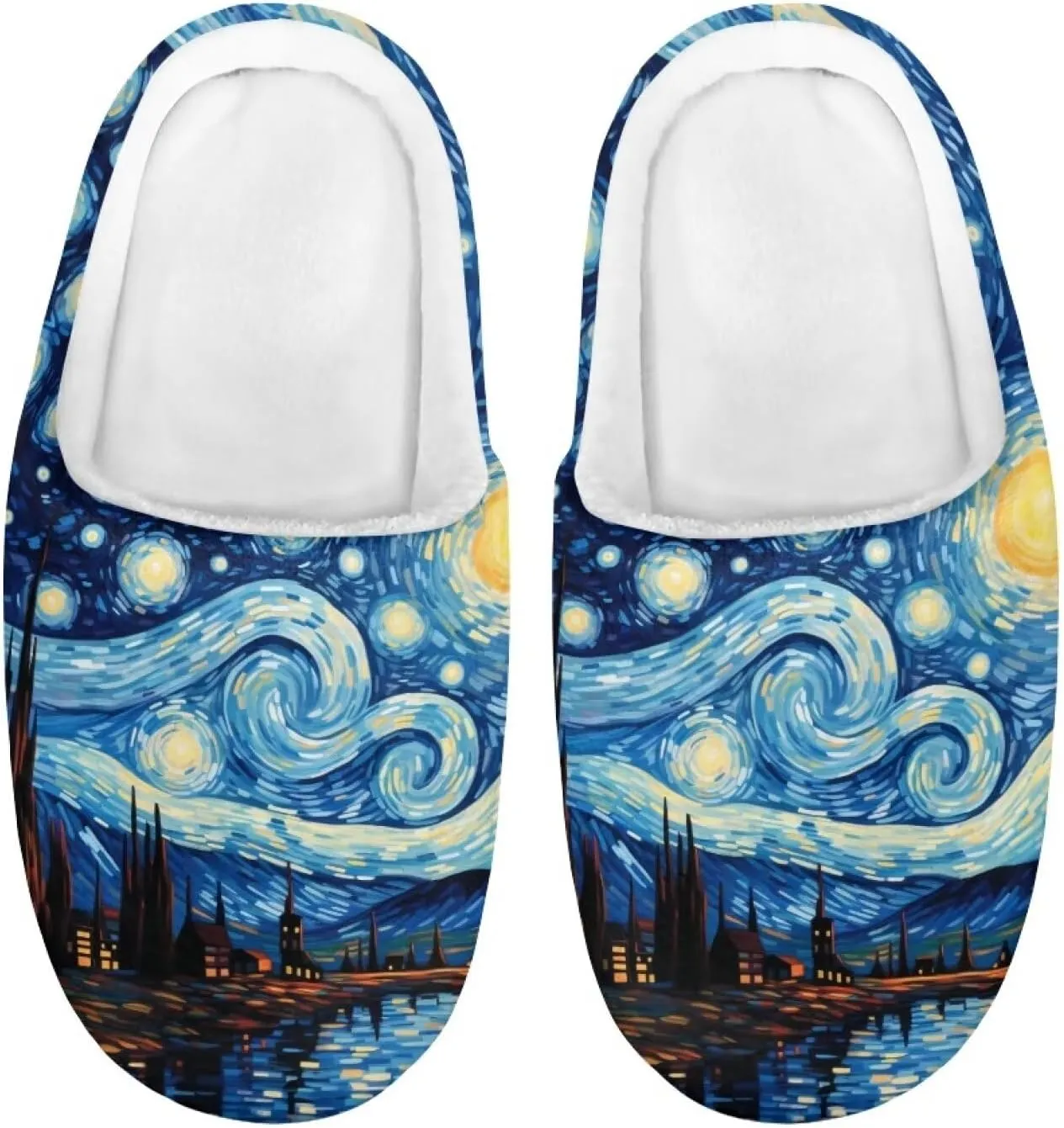 House Slippers for Kids Girls Fuzzy House Slippers House Shoes for Girls - White