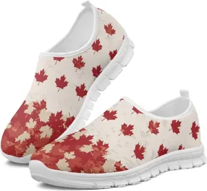 Howilath Flag Print Mens Slip on Shoes Casual Running Sneakers Anti-Skid Loafers with EVA Sole