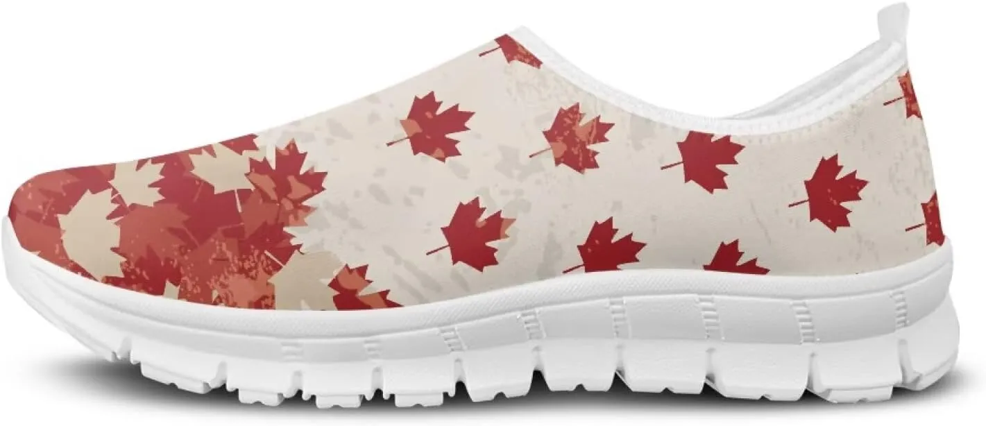 Howilath Flag Print Mens Slip on Shoes Casual Running Sneakers Anti-Skid Loafers with EVA Sole