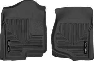 Husky Liners X-act Contour Floor Mats | Fits 2021-2025 Ford Bronco Sport; 2022-2025 Ford Maverick (EcoBoost Gas Model Only) | Front Row, 2-pc Black - 51891