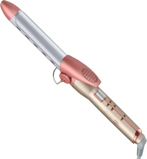 INFINITIPRO BY CONAIR Frizz Free 1-inch Titanium Ceramic Curling Iron, 1-inch barrel produces classic curls – for use on short, medium, and long hair