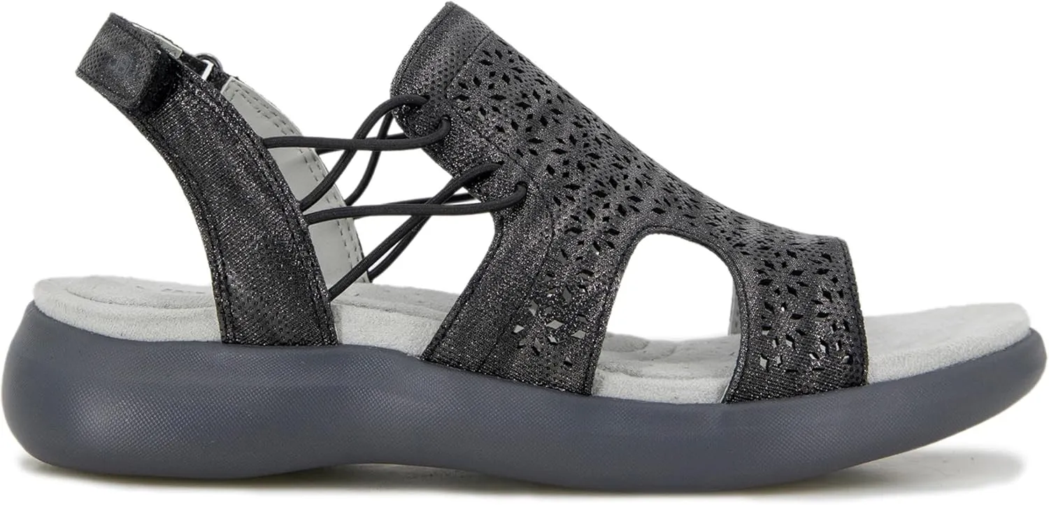 JBU Francis Women's Comfort Casual Adjustable Ankle Strap Open Toe Fashion Sandal