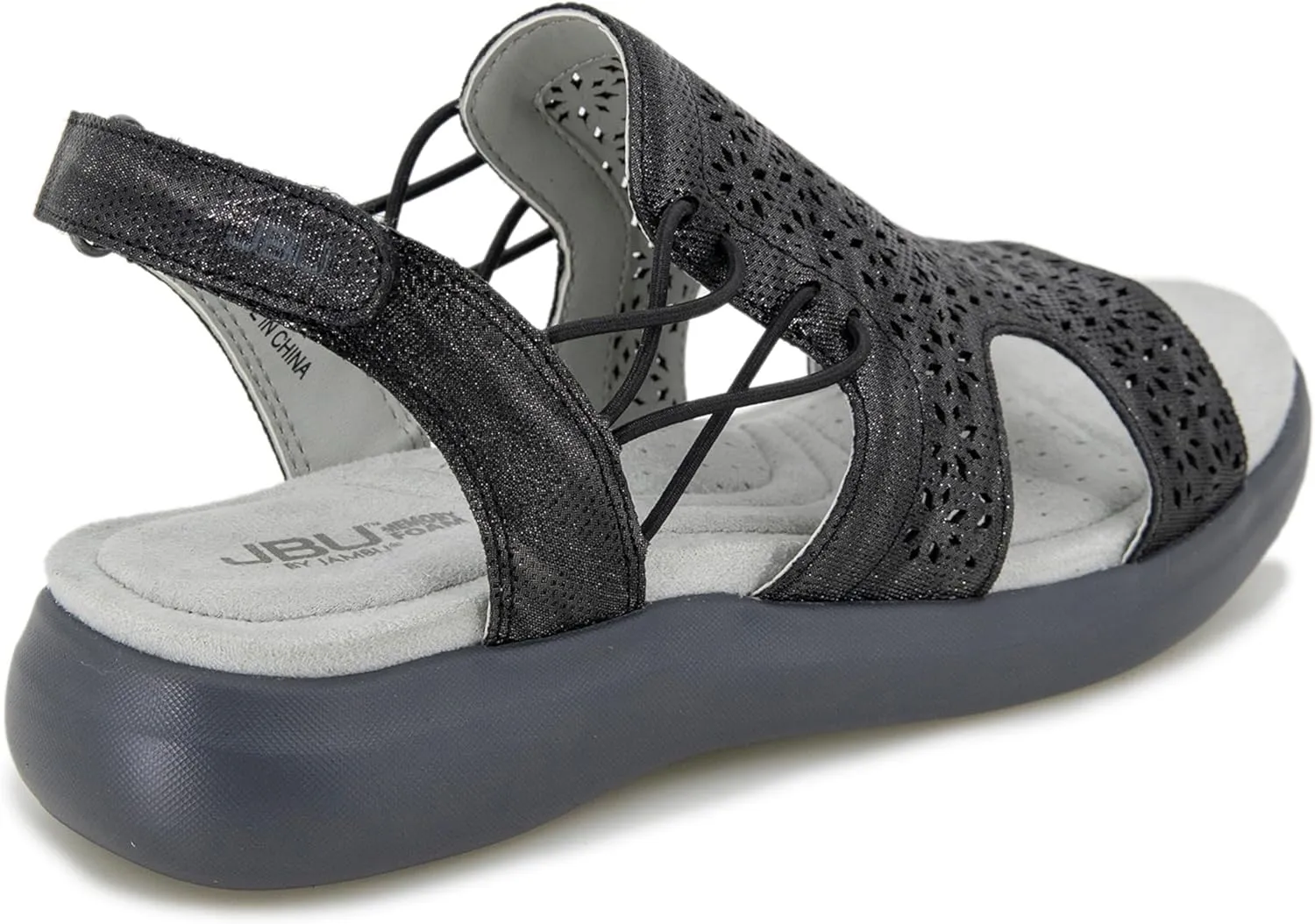 JBU Francis Women's Comfort Casual Adjustable Ankle Strap Open Toe Fashion Sandal