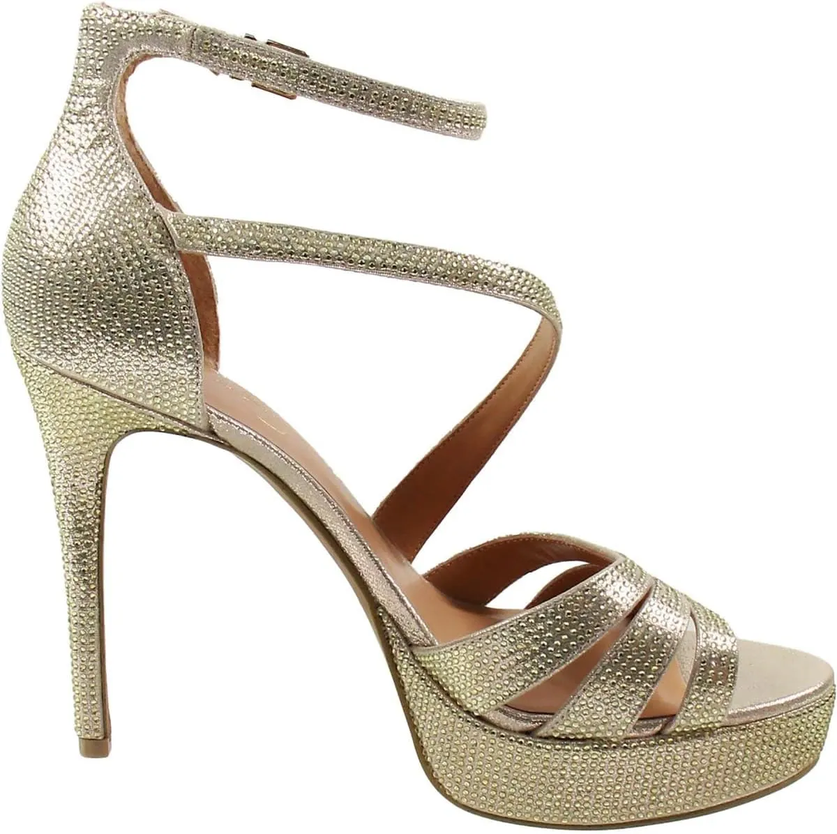 Jessica Simpson Womens Shyremin Metallic Platform Pumps