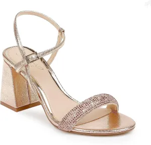 Jewel Badgley Mischka Earlene Strappy Block Heel