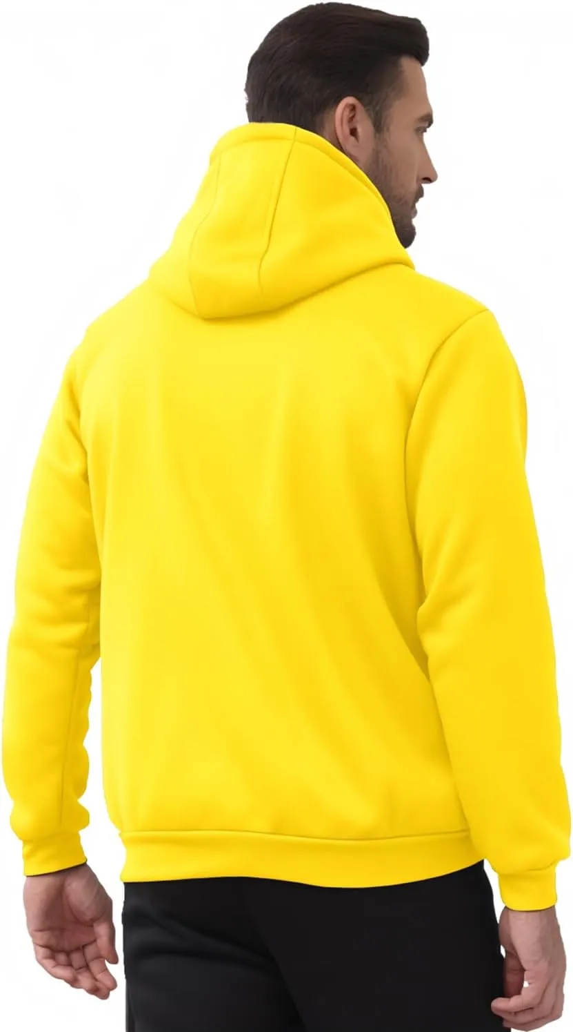 JIHUILAI Men's Fleece Hoodies with Zipper Lightweight Long Sleeve Active Mens Jackets Sports Full Zip Sweatshirts, S-3XL
